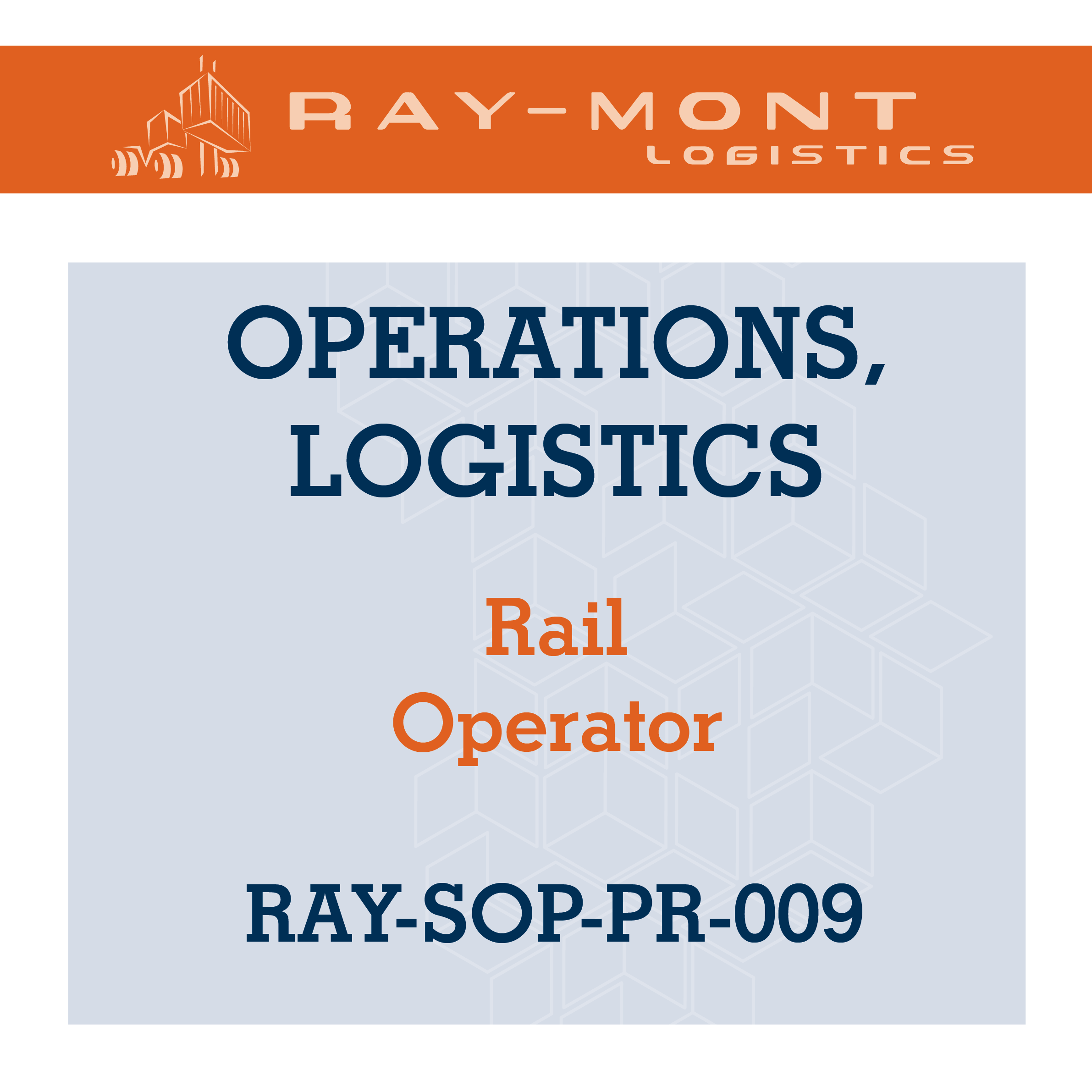 RAY-SOP-PR-009 Rail Operator