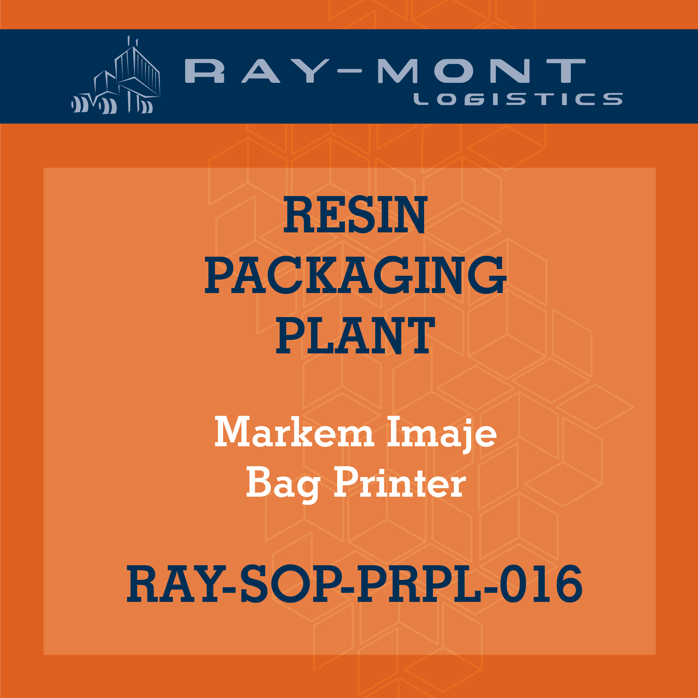 RAY-SOP-PRPL-016 Markem Imaje Bag Printer