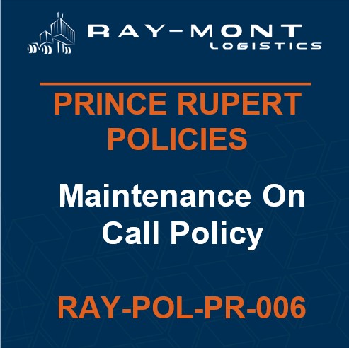 RAY-POL-PR-006 Maintenance On Call Policy