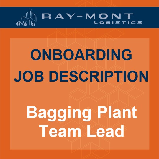 Job Description - Bagging Plant Team Lead